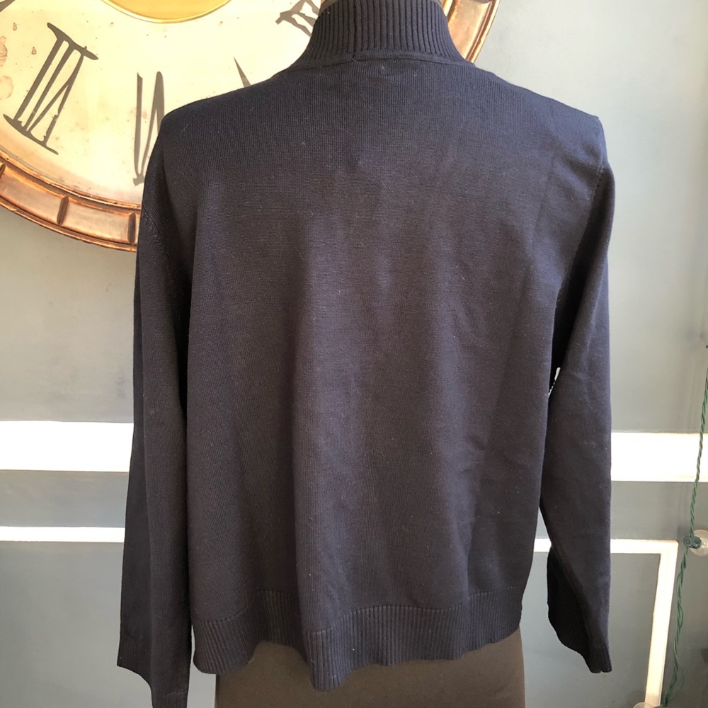 Premise Navy Ribbed Shrug – Lightweight Open Front Cardigan, XL (NWT) - Picture 5 of 6